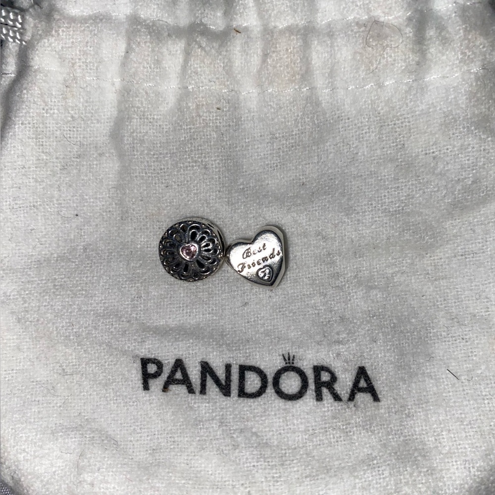 Two Pandora best friend charms